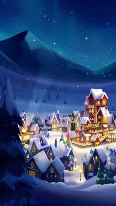 winter night live wallpaper