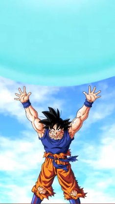 goku gathering energy (dragon ball) live wallpaper