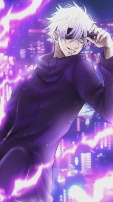 gojo satoru with sharp and thin strokes (jujutsu kaisen) live wallpaper