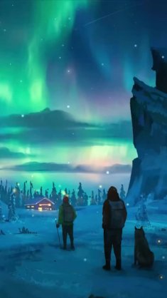 northern lights live wallpaper