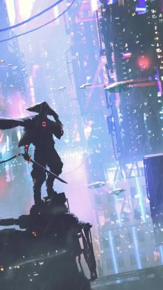 cyberpunk ronin live wallpaper