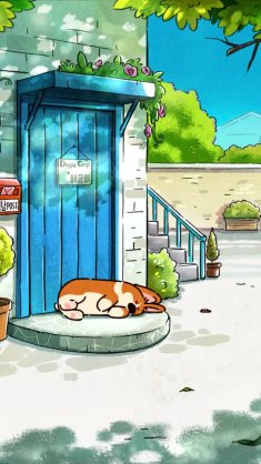 sunny snooze with a corgi live wallpaper