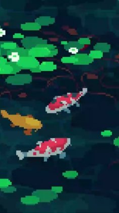 pixel koi pond live wallpaper