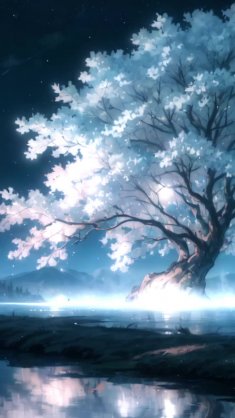 glowing tree live wallpaper