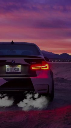 bmw m3 at sunset live wallpaper