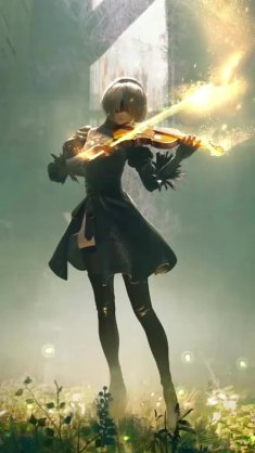 magical violin (nier automata) live wallpaper