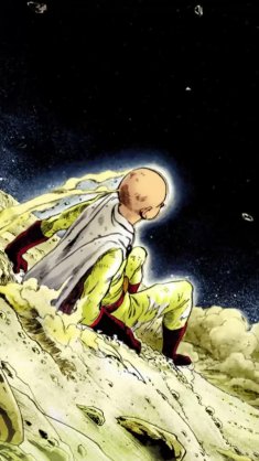 saitama on the moon live wallpaper