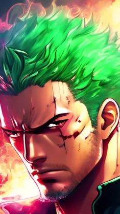 roronoa zoro with scar live wallpaper