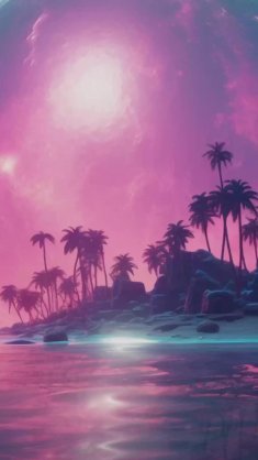 pink beach live wallpaper