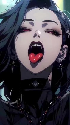 goth anime girl live wallpaper