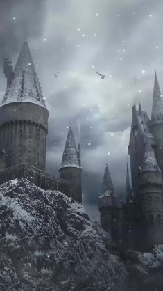 winter hogwarts live wallpaper