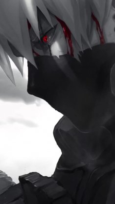 kakashi hatake with dripping red blood live wallpaper