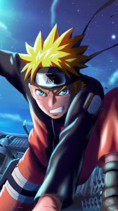 uzumaki naruto holding a kunai live wallpaper