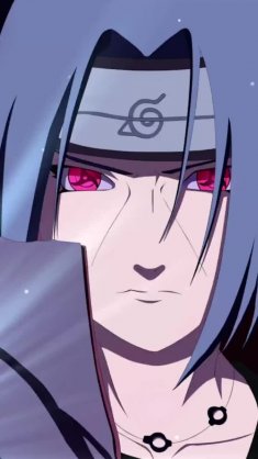 itachi with grey hair and sharingan eyes live wallpaper