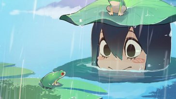 tsuyu asui (froppy) from my hero academia animated wallpaper