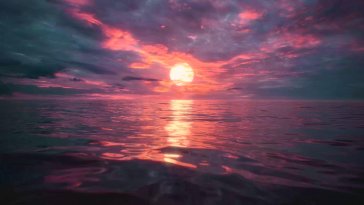 paradise sunset animated wallpaper