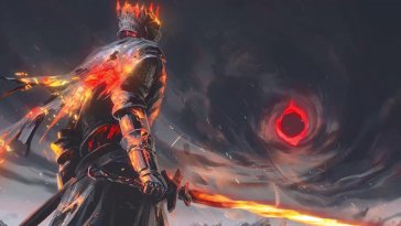 warrior in dark souls 3 live wallpaper