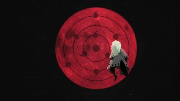 madara uchiha around red sphere (naruto) live wallpaper