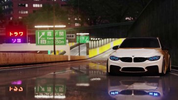 bmw m3 f80 under the rain live wallpaper