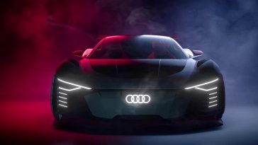 audi e-tron gt in smoke live wallpaper