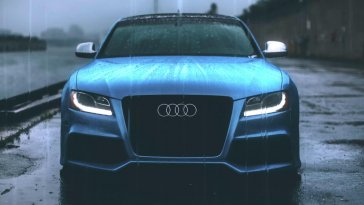 audi rs5 under the rain live wallpaper