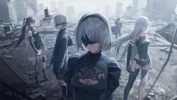 nier automata vs punishing gray raven live wallpaper