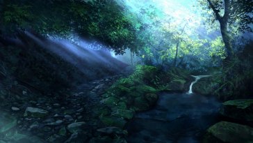 forest stream live wallpaper