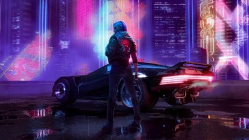 neon cityscape cyberpunk live wallpaper