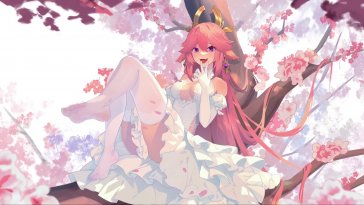 yae miko's sakura sanctuary live wallpaper