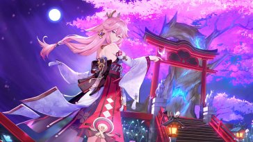 yae miko's sakura dreamscape live wallpaper