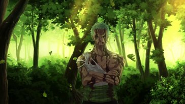 zoro in the forest live wallpaper