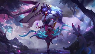 spirit blossom kindred (lol) live wallpaper