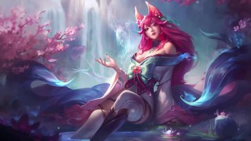 spirit blossom ahri (lol) live wallpaper