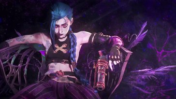 jinx arcane animated wallpaper