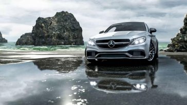 mercedes amg c63 s coupe (forza horizon 4) live wallpaper