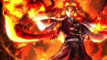 majestic flame hashira rengoku live wallpaper