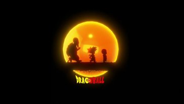 master roshi, goku & krillin live wallpaper