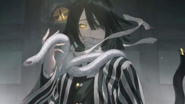 obanai iguro with coiled viper (kimetsu no yaiba) live wallpaper