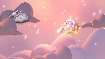 flying cinnamoroll (hello kitty) live wallpaper