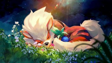 arcanine and oddish live wallpaper