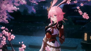 yae sakura: the blooming fighter live wallpaper