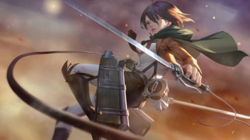 mikasa ackerman (attack on titan) live wallpaper