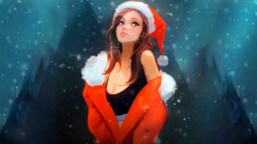 christmas girl live wallpaper