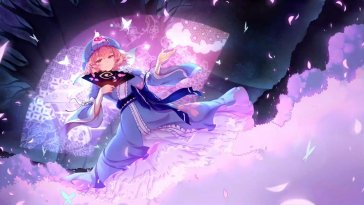 touhou yuyuko animated wallpaper