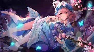 ghost princess yuyuko saigyouji live wallpaper