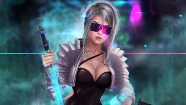 ciri from cyberpunk 2077 live wallpaper