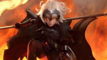 vengeful flame: jeanne d'arc alter live wallpaper