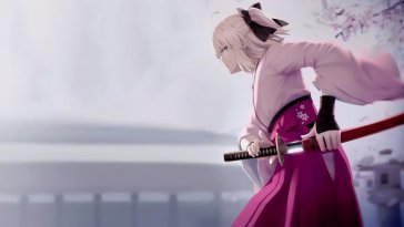 unleashing okita souji's swift strikes live wallpaper