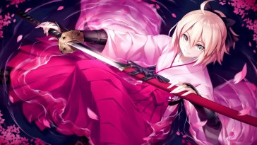 okita souji: the sakura blade live wallpaper