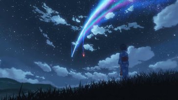 mitsuha looking at stars live wallpaper